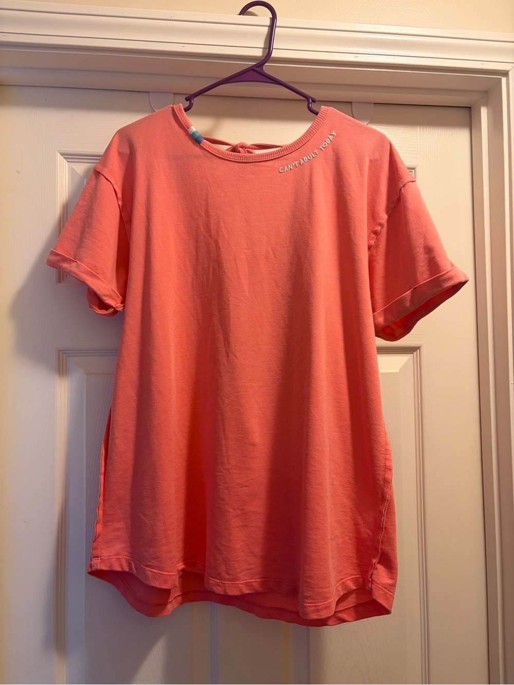 Jadelynn Brooke Coral Short Sleeve Tee